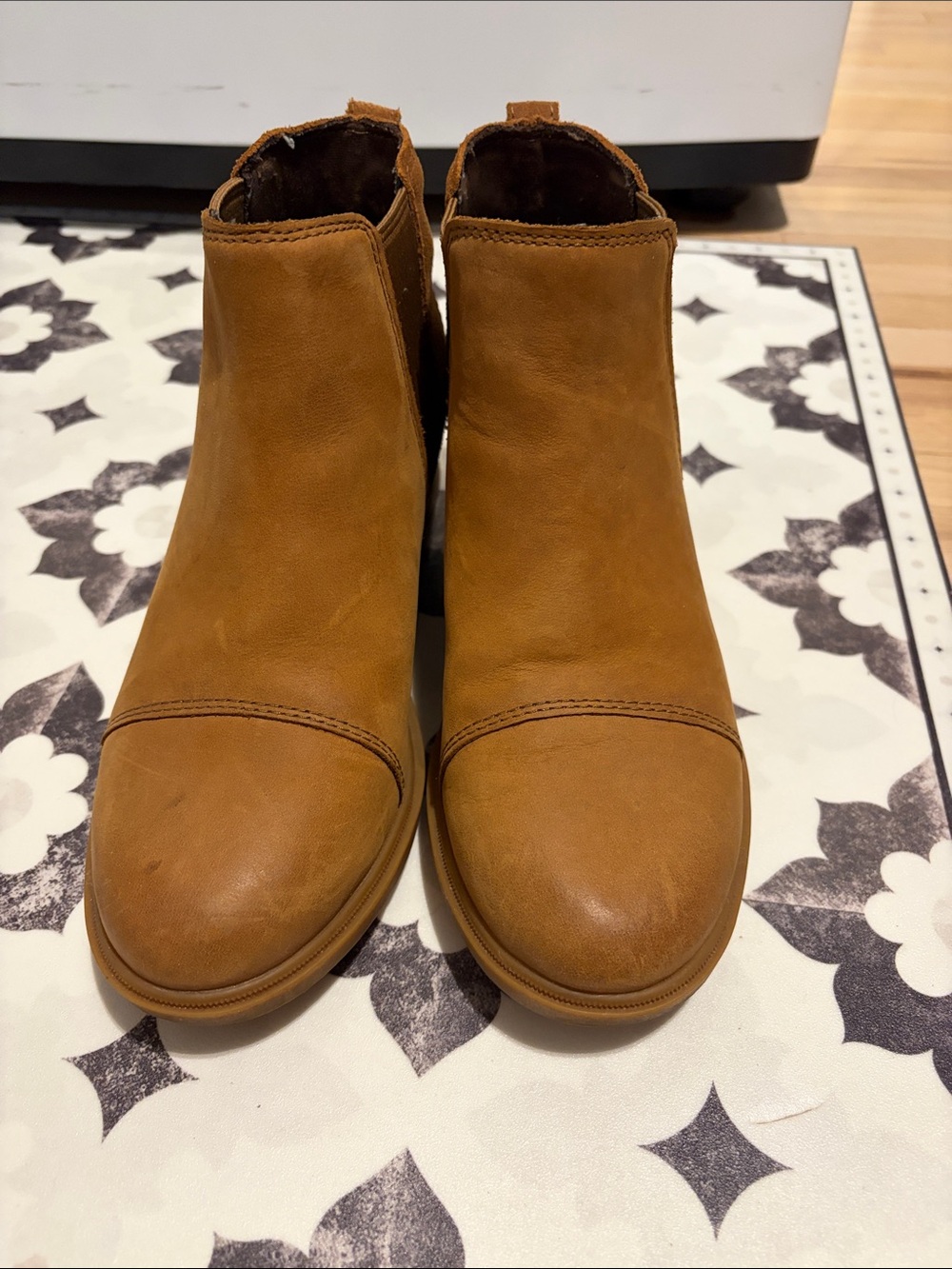 Women’s Tan Evie Leather Ankle Boots